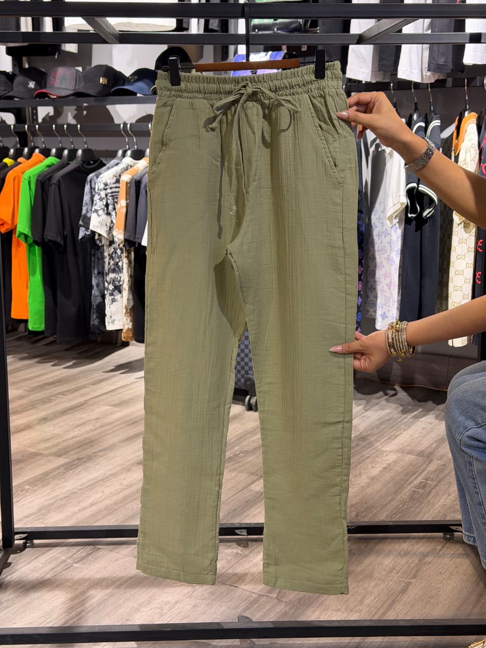 Zara Cotton Linen Trouser